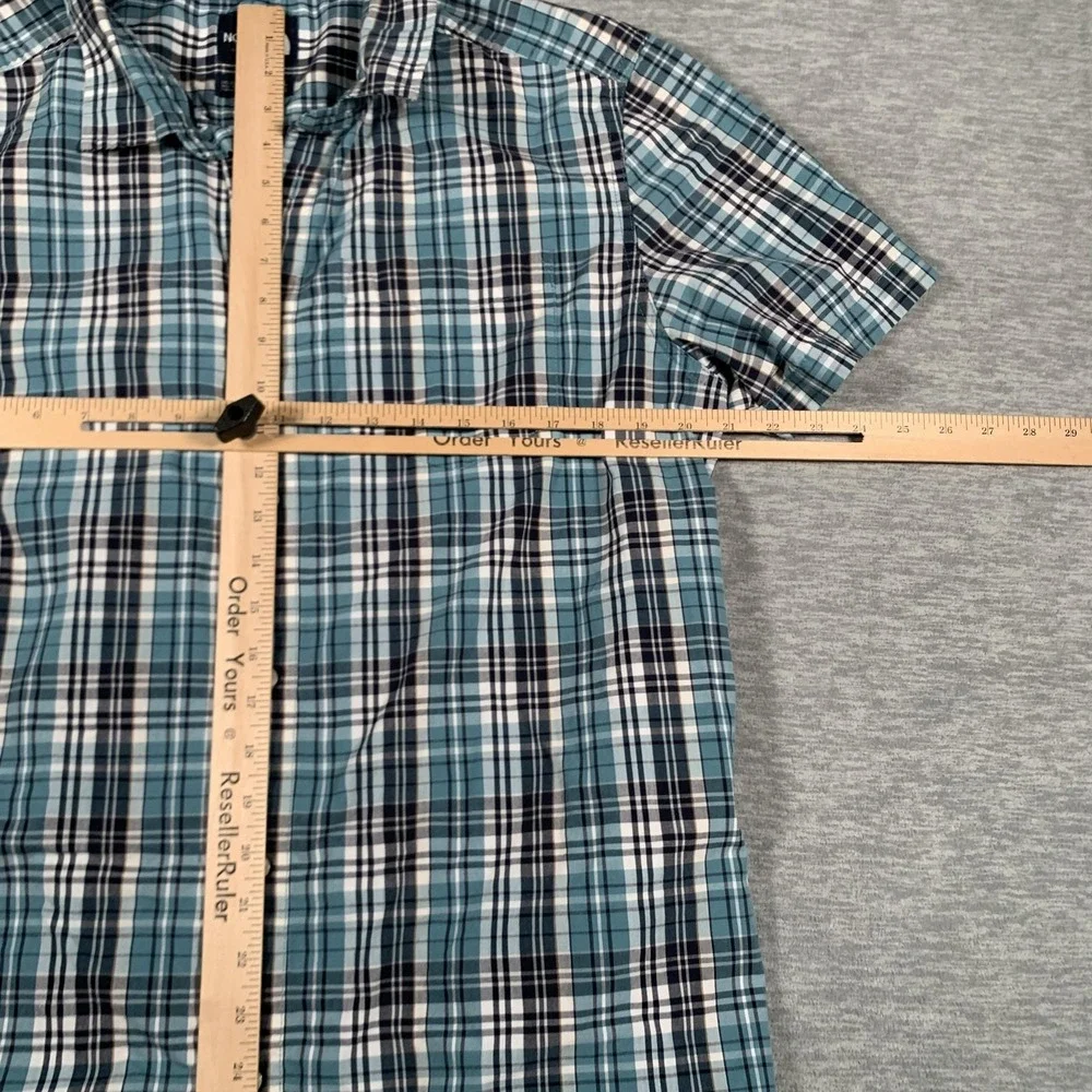 North Face Shirt Mens Extra Large Plaid Short Sleeve Button Up Outdoor Hiking‎